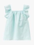 Benetton Kids' Sleeveless Smocked Blouse, Mint