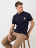 Crew Clothing Salcombe Patch Classic Polo Shirt, Navy Blue, Navy Blue