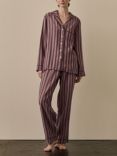 Piglet in Bed Linen Blend Striped Pyjama Trouser Set