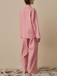Piglet in Bed Linen Blend Pyjama Trouser Set, Pink Bloom