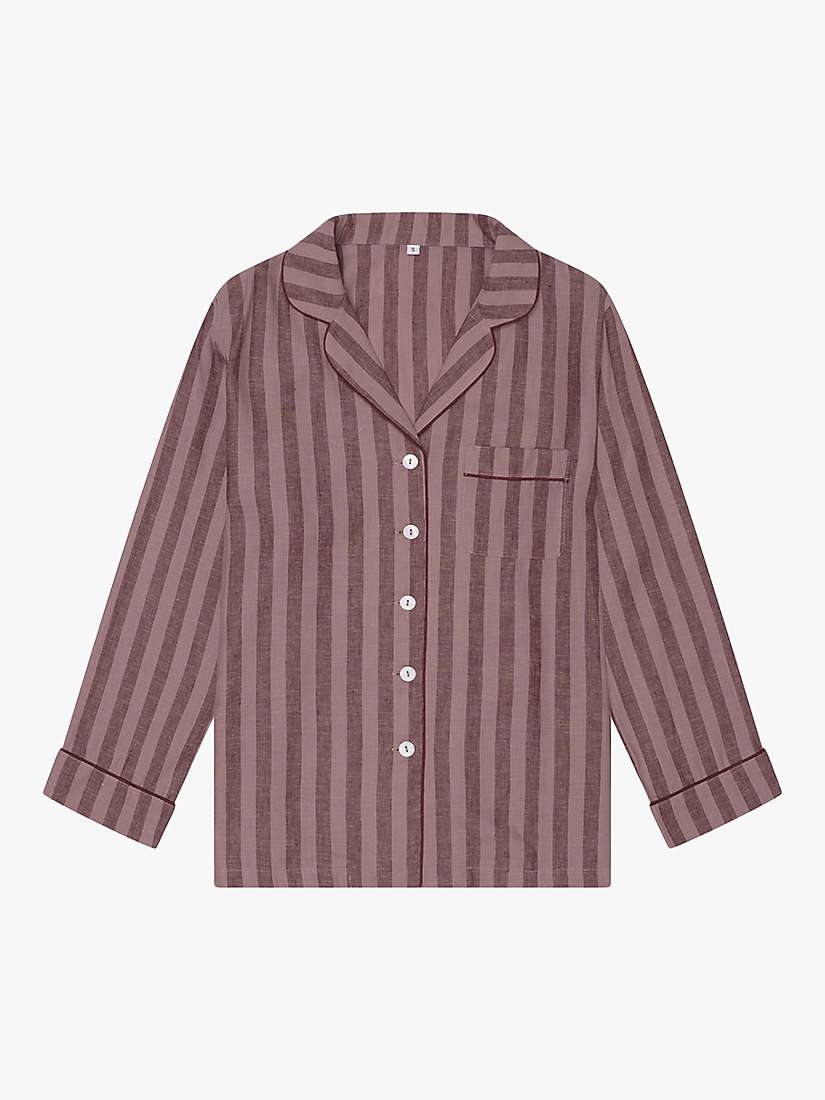 Buy Piglet in Bed Linen Blend Striped Pyjama Shorts Set Online at johnlewis.com
