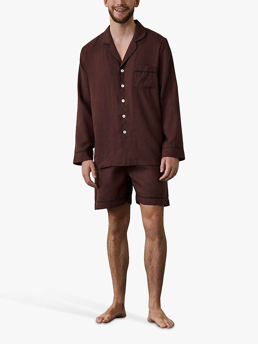 Buy Piglet in Bed Linen Blend Pyjama Shorts Set Online at johnlewis.com