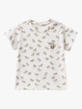 Benetton Baby Unicorn Print T-Shirt, Cream