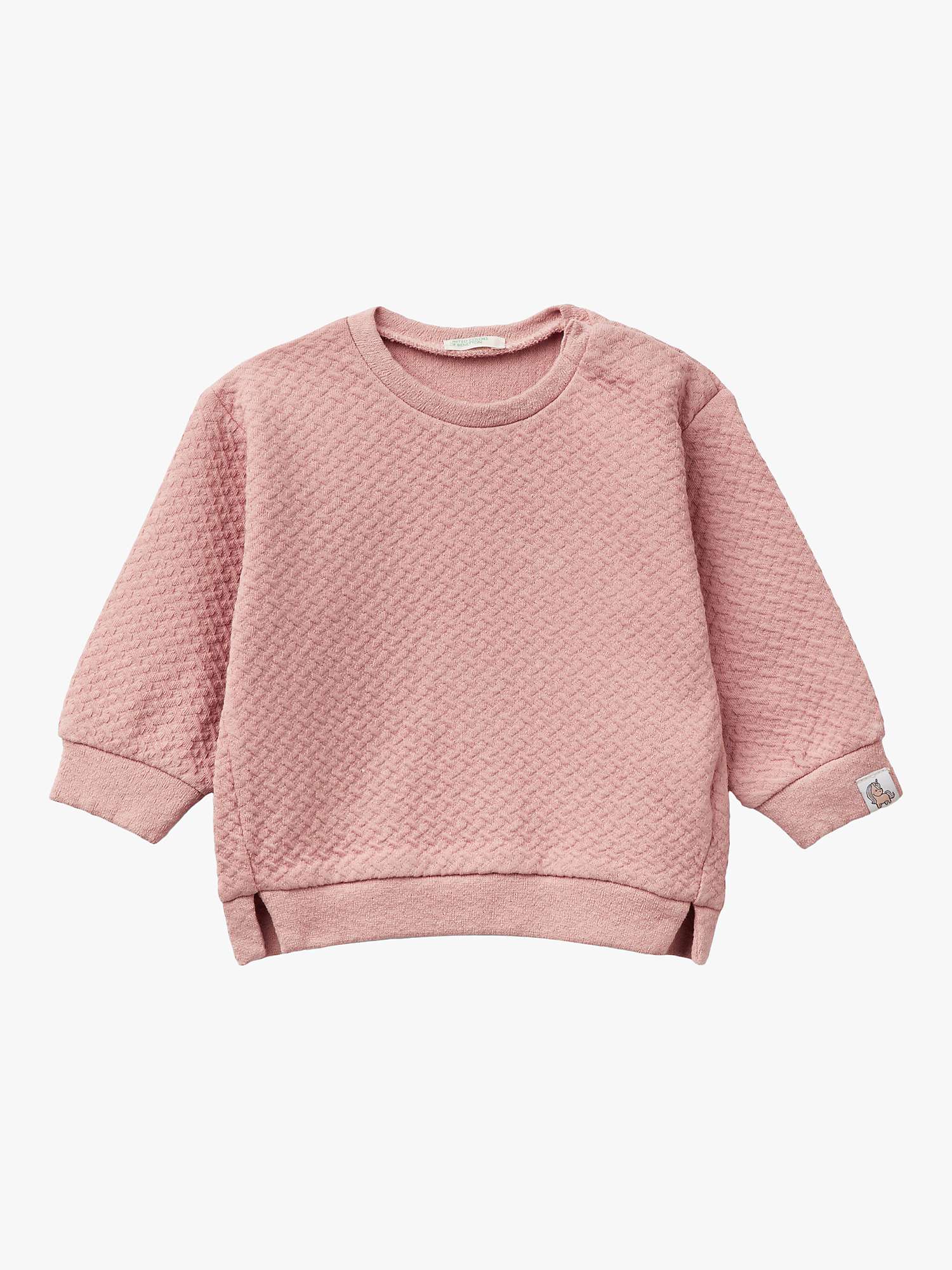 Buy Benetton Baby Jacquard Textured Sweatshirt Online at johnlewis.com