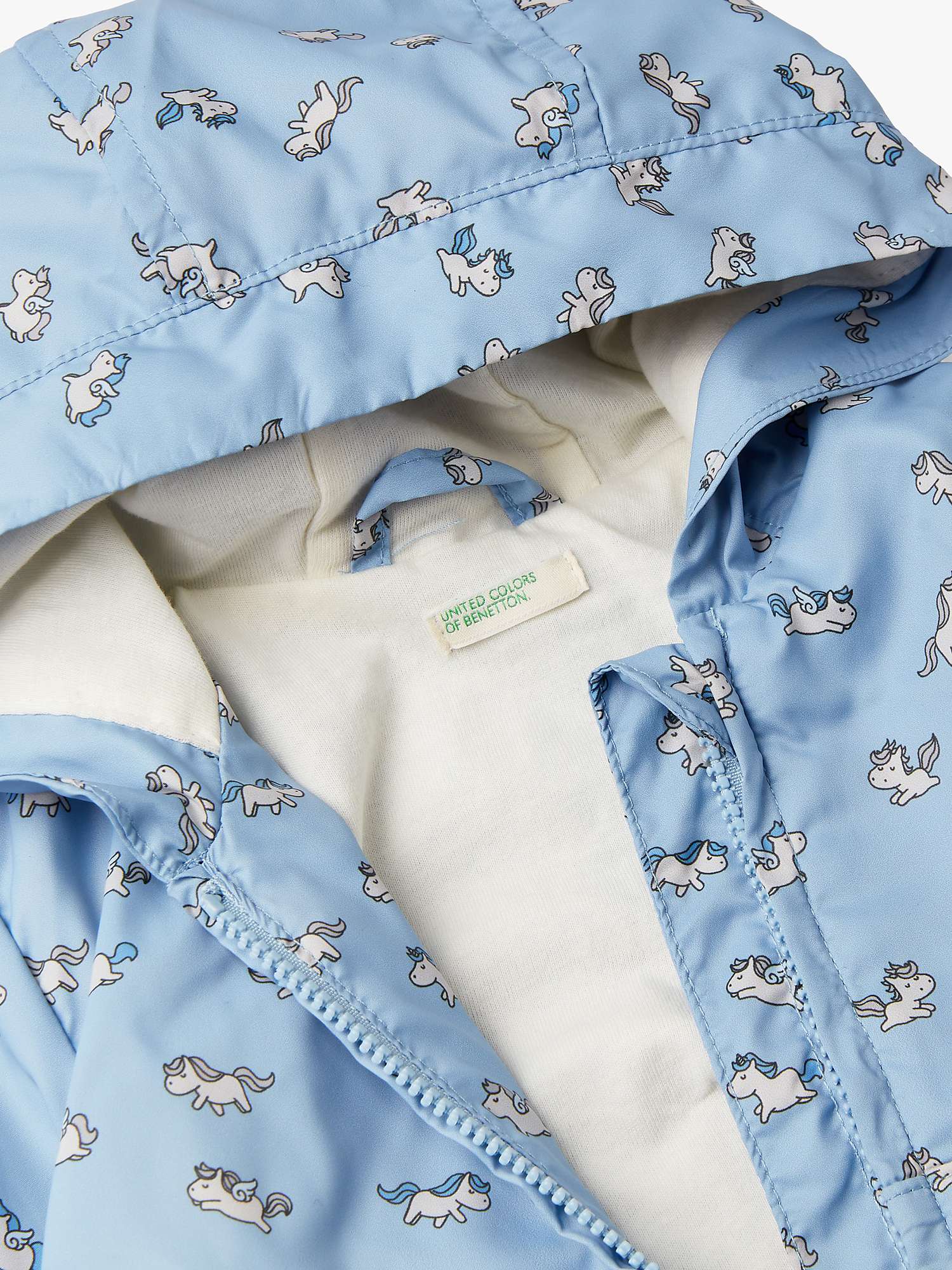 Buy Benetton Baby Unicorn Print Hooded Rain Jacket Online at johnlewis.com