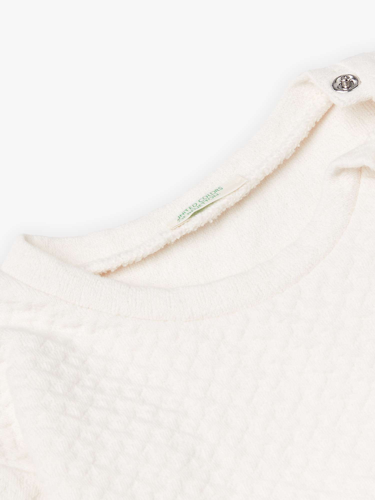 Buy Benetton Baby Jacquard Textured Sweatshirt Online at johnlewis.com