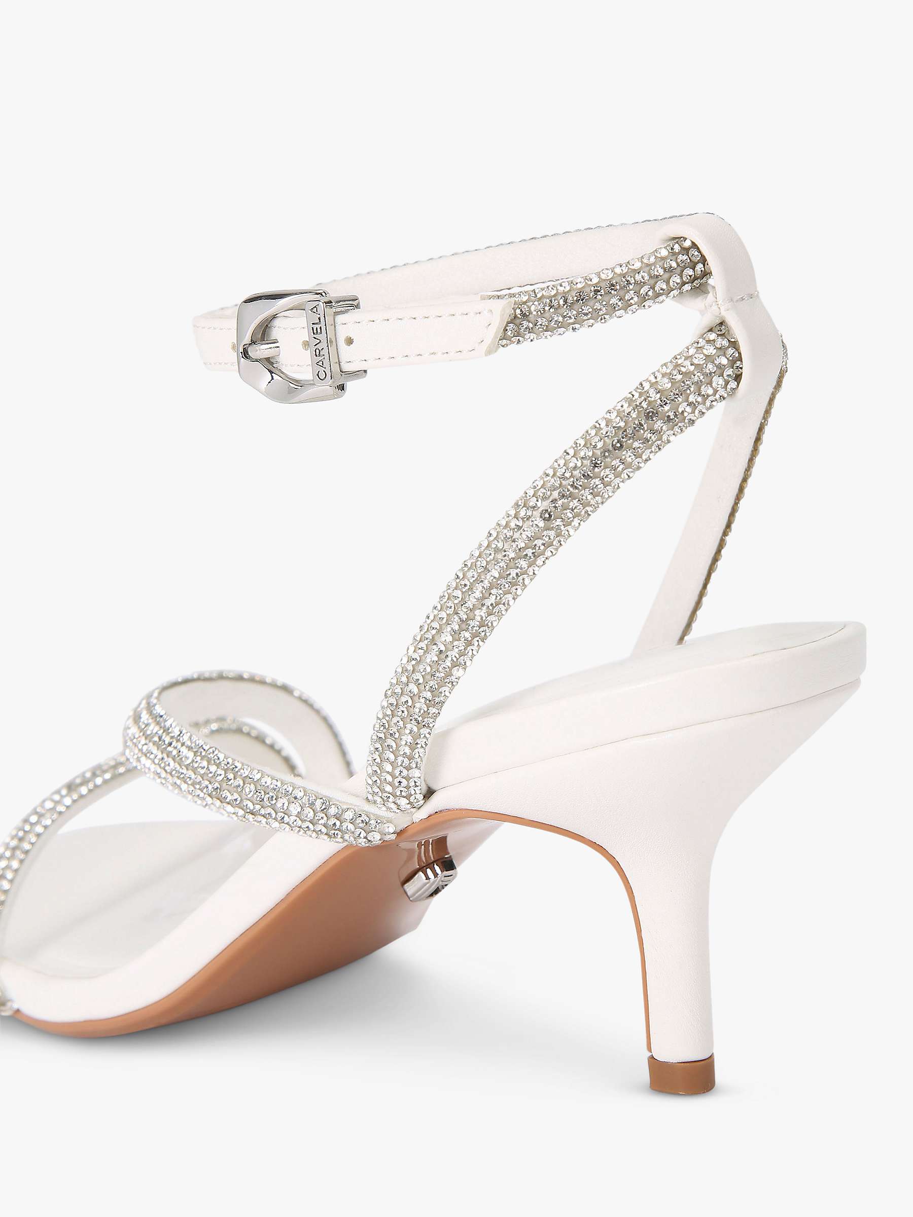 Buy Carvela Paparazzi Diamante Kitten Heel Sandals Online at johnlewis.com