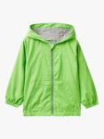 Benetton Kids' Lightweight Hooded Rain Jacket