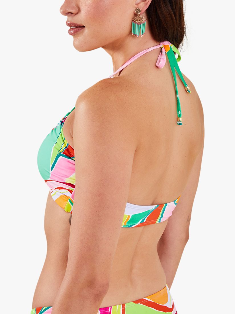 Buy Accessorize Abstract Self Tie Bikini Top, Multi Online at johnlewis.com