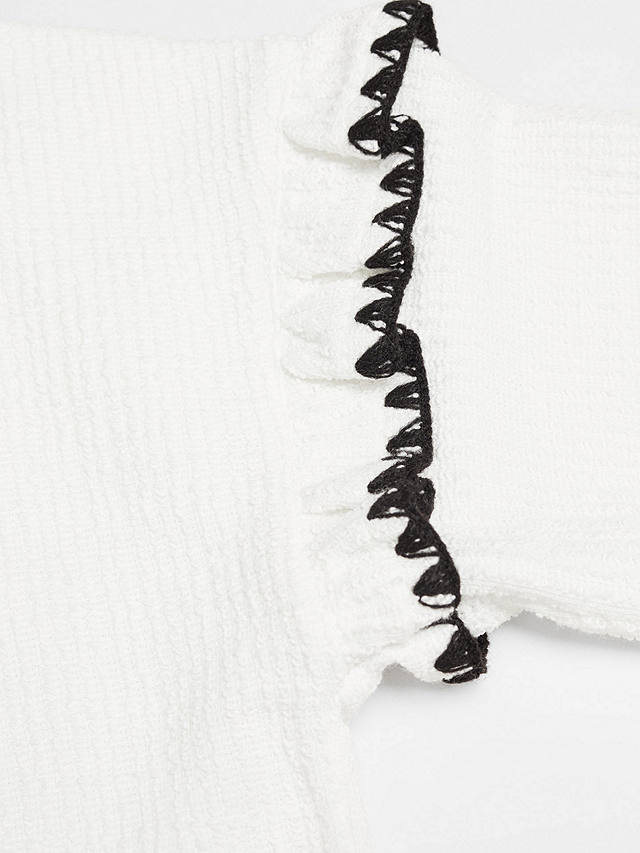 Mango Kids' Helen Ruffle Sleeve Detail Sweatshirt, Light Beige