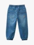 Benetton Kids' Denim Look Drawstring Joggers, Air Force Blue