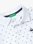 Benetton Kids' Micro Piquet Short Sleeve Polo Shirt
