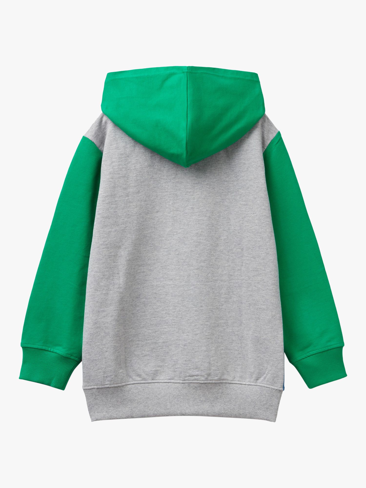 Buy Benetton Kids' Cotton Colour Block Hoodie Online at johnlewis.com