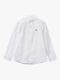 Benetton Kids' Button Down Shirt, Optical White