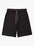 Benetton Kids' Organic Cotton Bermuda Shorts, Black