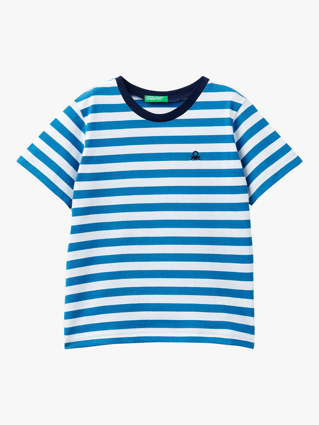 Benetton Kids' Stripe T-Shirt, Bluette