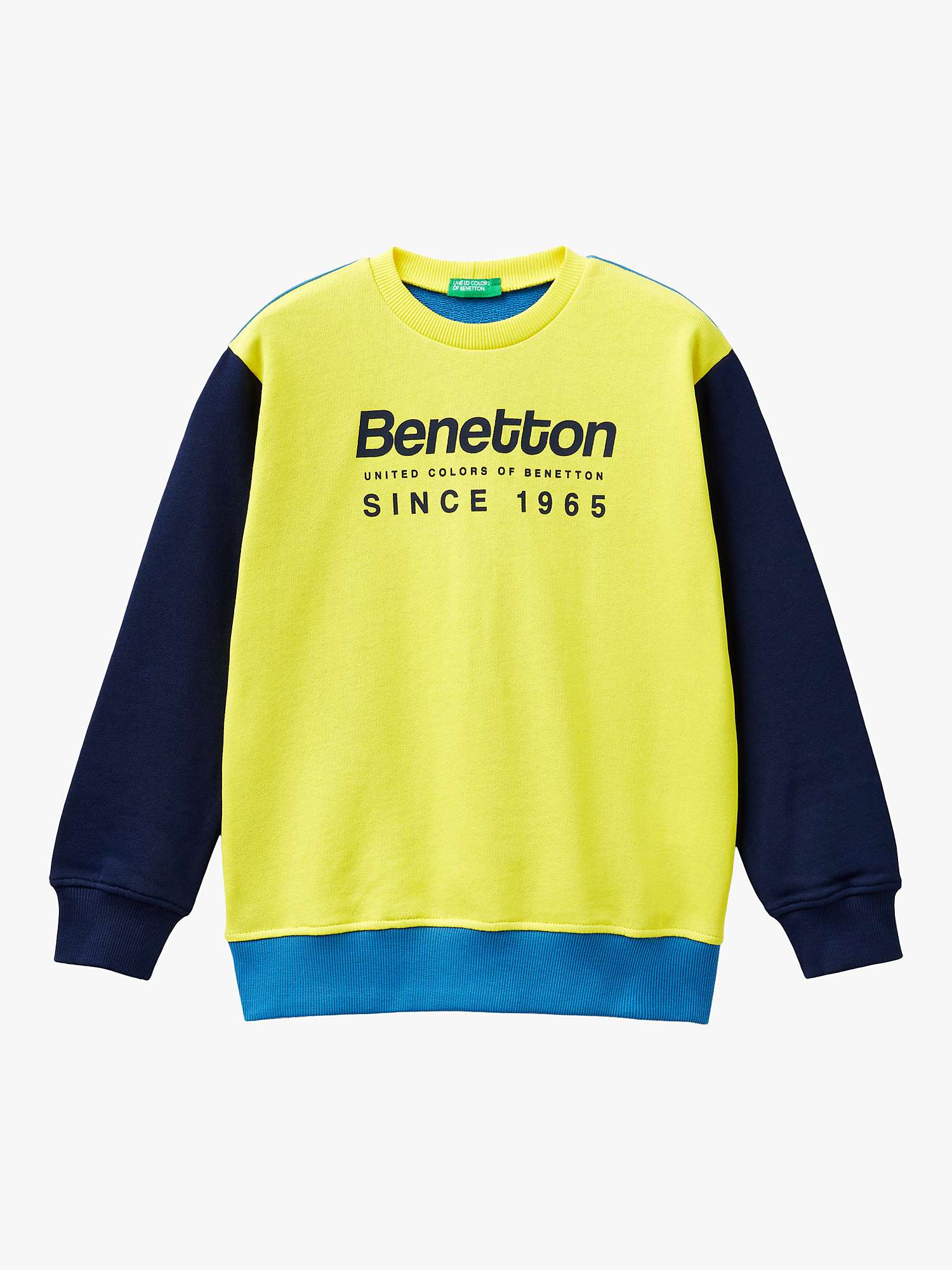 Buy Benetton Kids' Logo Crew Neck Sweatshirt Online at johnlewis.com