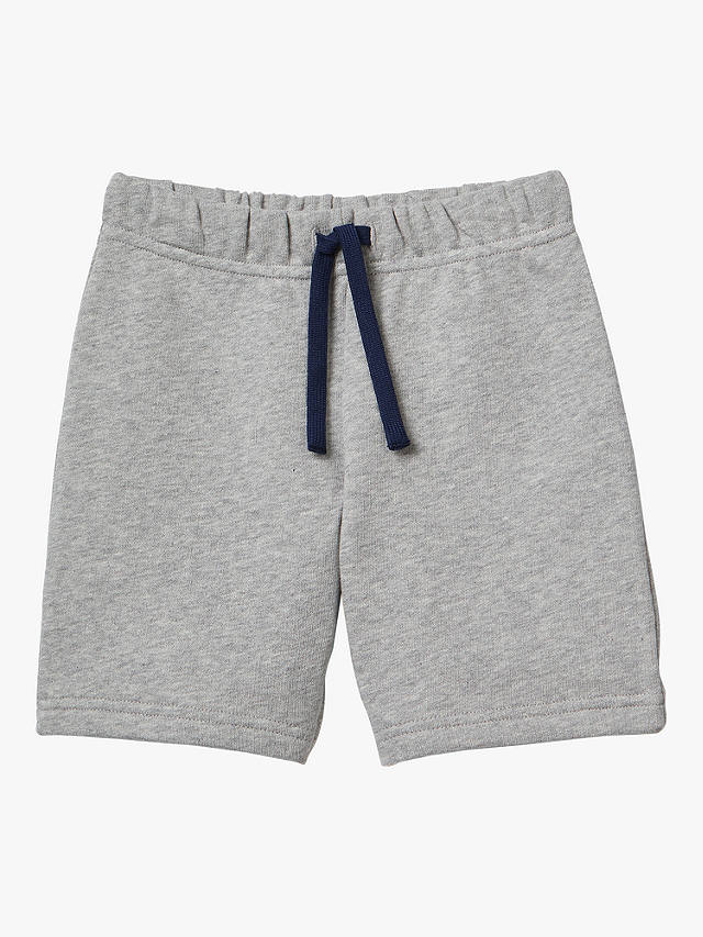 Benetton Kids' Elasticated Waist Shorts, Medium Melange Grey