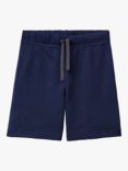 Benetton Kids' Elasticated Waist Shorts, Night Blue