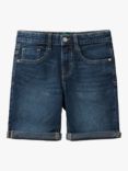 Benetton Kids' Classic Denim Shorts, Blue