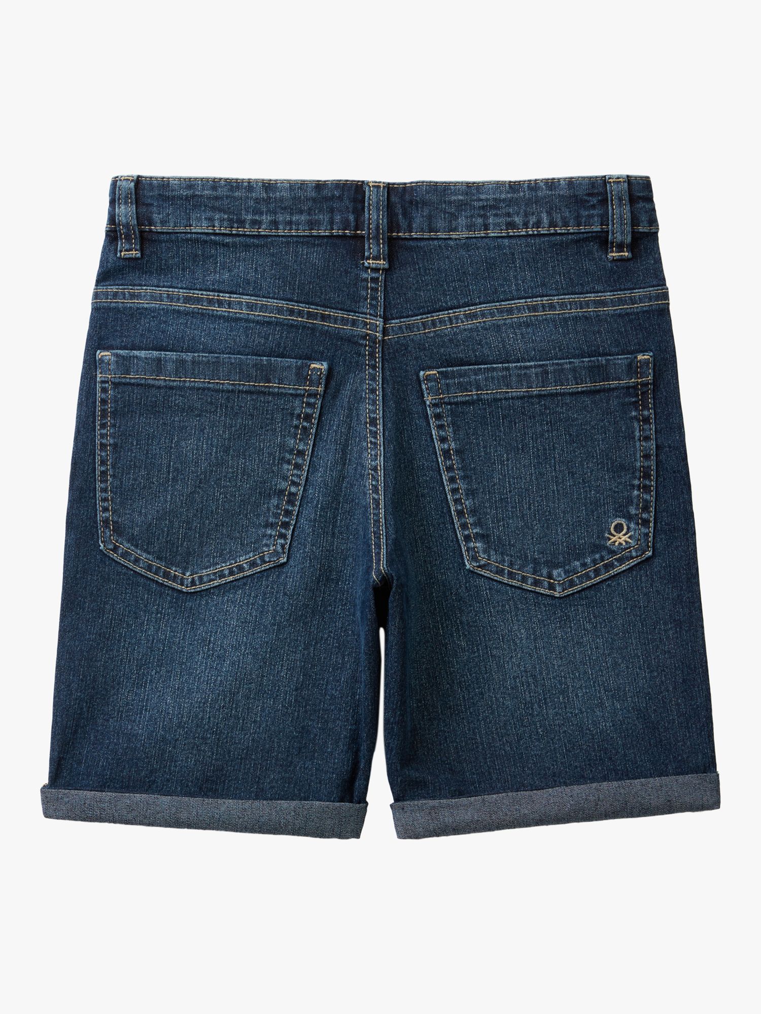 Benetton Kids' Classic Denim Shorts, Blue, 6-7 years