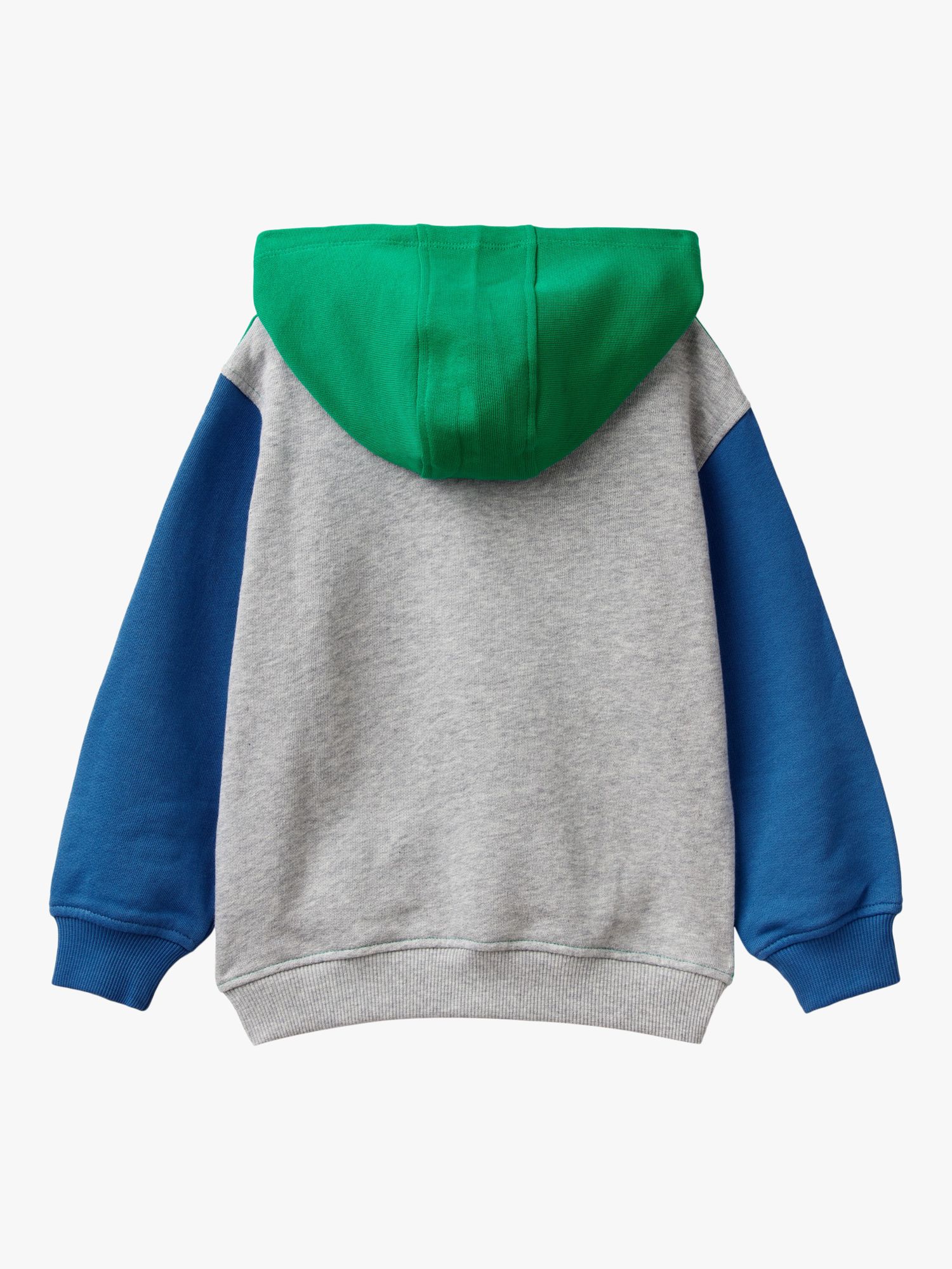 Buy Benetton Kids' Logo Hooded Sweatshirt, Multi Online at johnlewis.com
