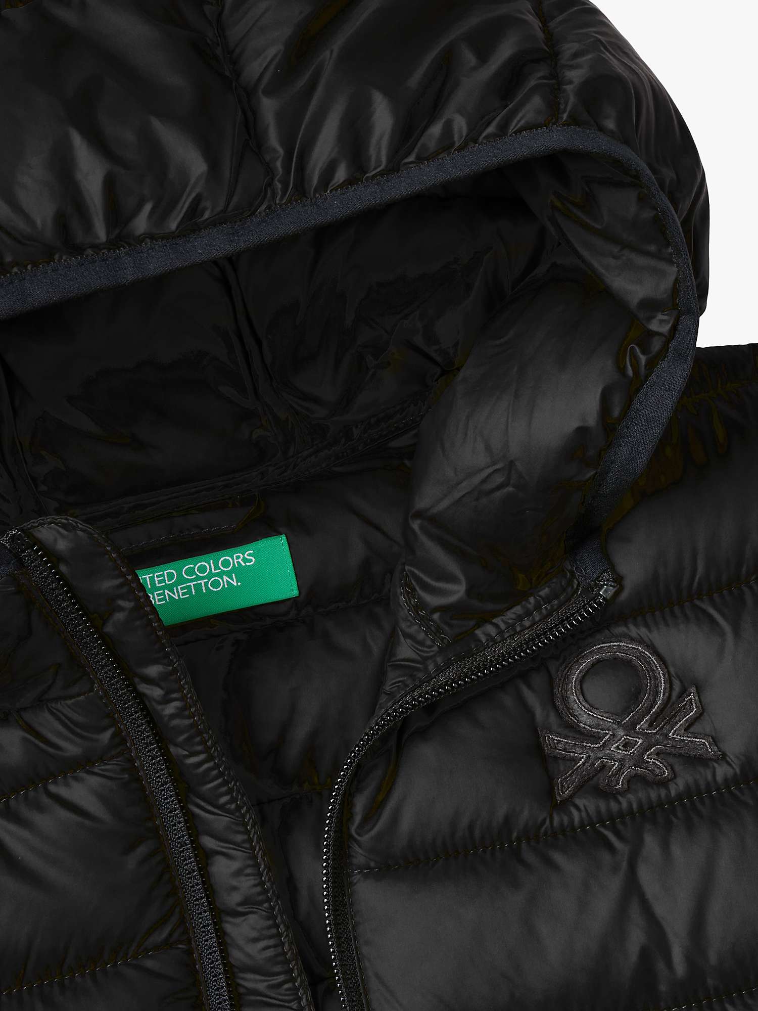 Buy Benetton Kids' Sleeveless Hooded Puffer Jacket Online at johnlewis.com
