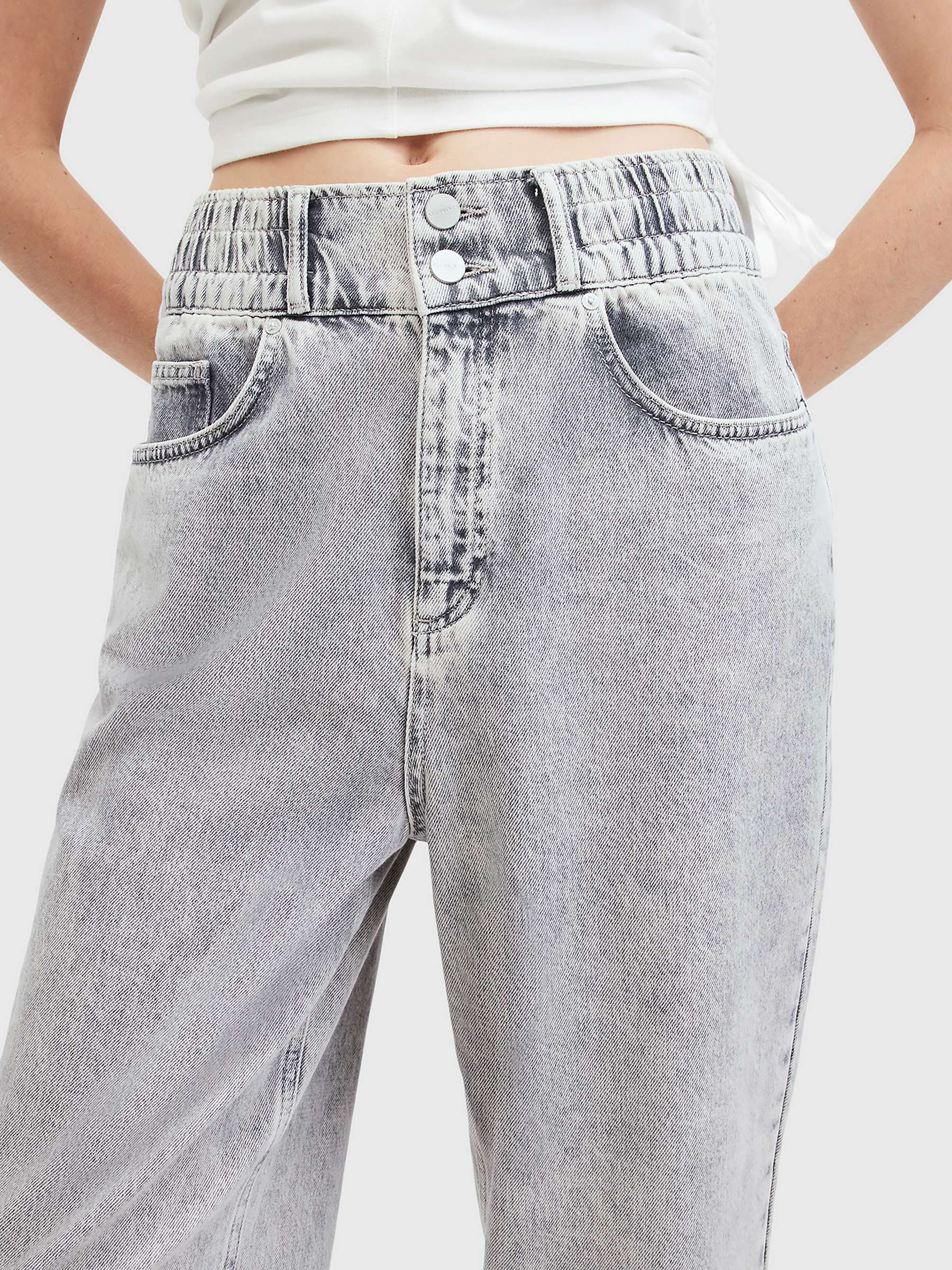 Buy AllSaints Hailey Frayed Hem Jeans Online at johnlewis.com