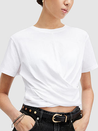 AllSaints Mallinson Crossover T-Shirt, Optic White