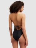 AllSaints Erica Swimsuit, Black Shine