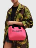 Allsaints Izzy Mini Tote Bag, Hot Pink