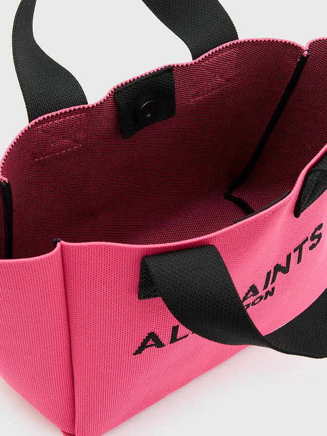 Allsaints Izzy Mini Tote Bag, Hot Pink