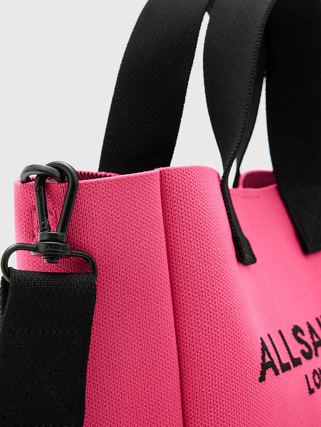Allsaints Izzy Mini Tote Bag, Hot Pink
