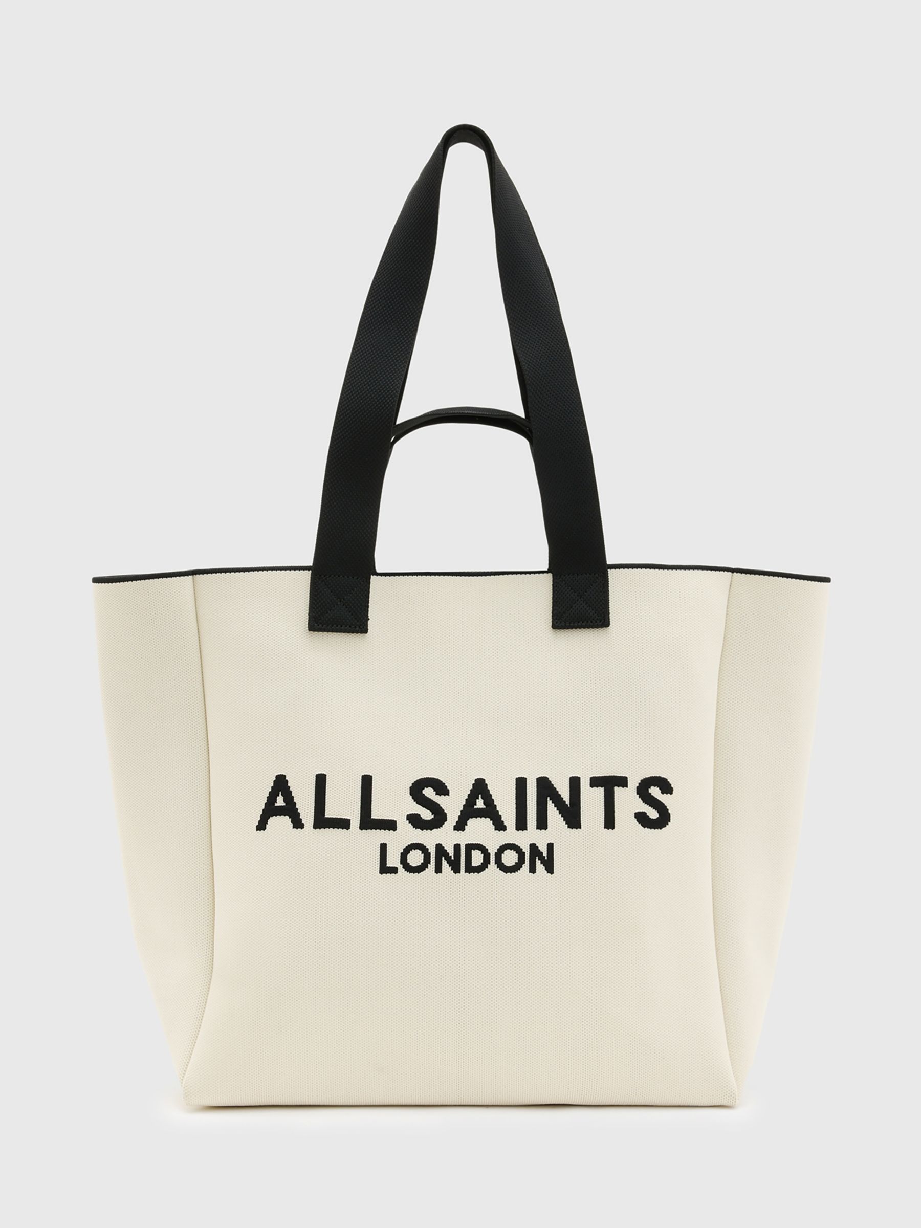 AllSaints Izzy East/West Tote Bag, Desert White, One Size
