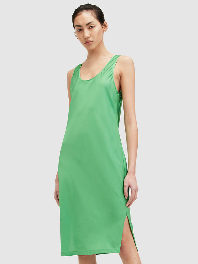 AllSaints Patrice Midi Dress, Bright Green