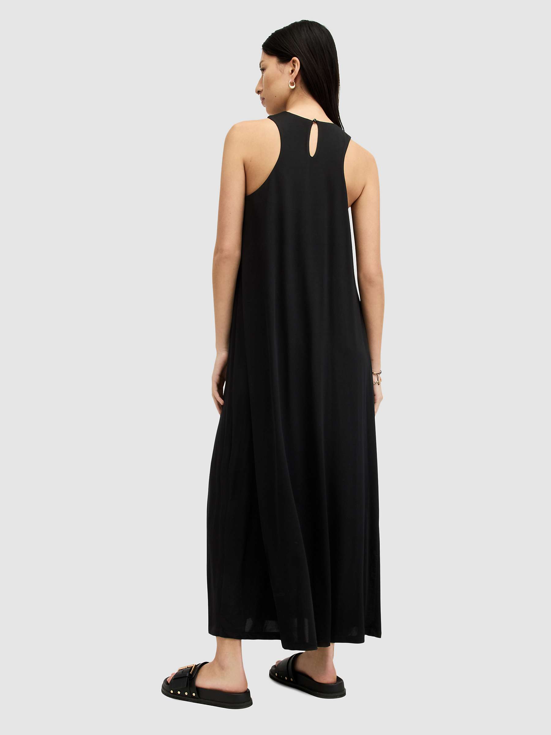 Buy AllSaints Kura Maxi Dress, Black Online at johnlewis.com