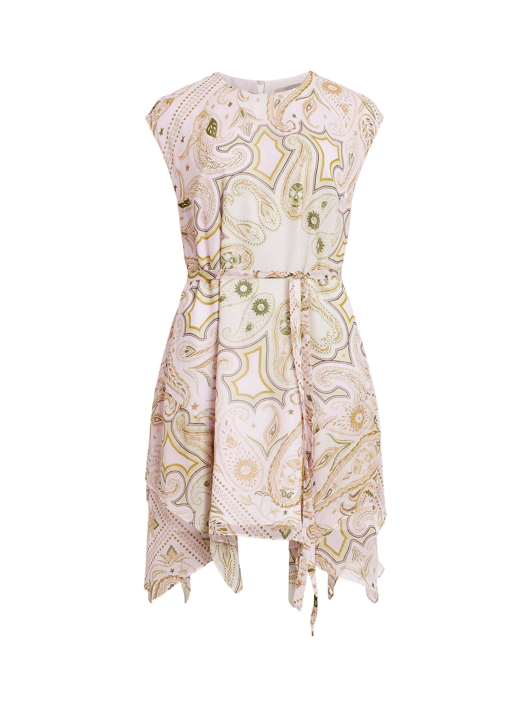 Buy AllSaints Audrina Avalon Mini Dress, Pistachio Green Online at johnlewis.com