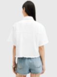AllSaints Tove Short Sleeve Denim Shirt, Off White
