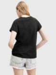 AllSaints Tour Anna Organic Cotton T-shirt, Black