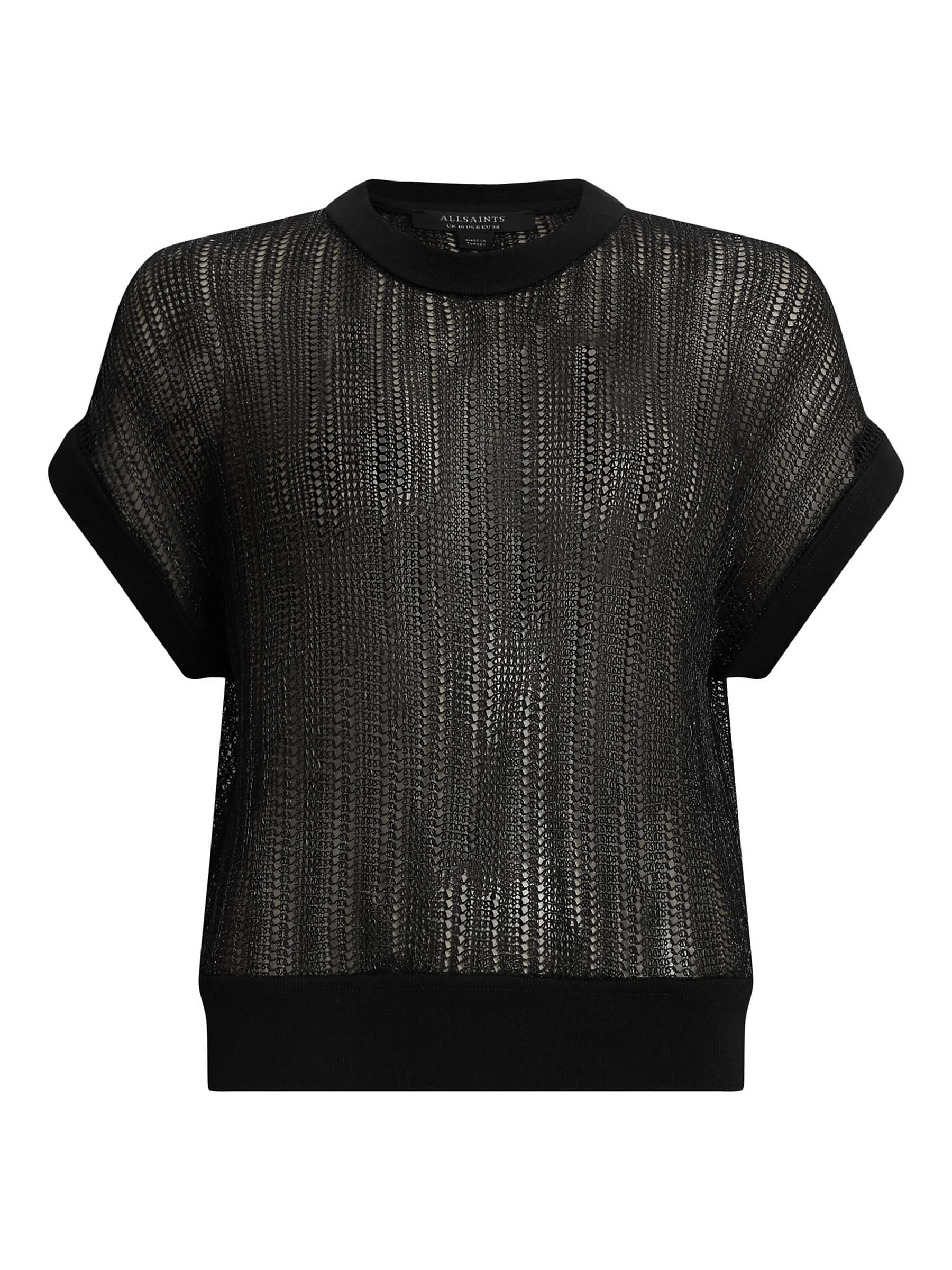 Buy AllSaints Giana Metallic T-Shirt Online at johnlewis.com