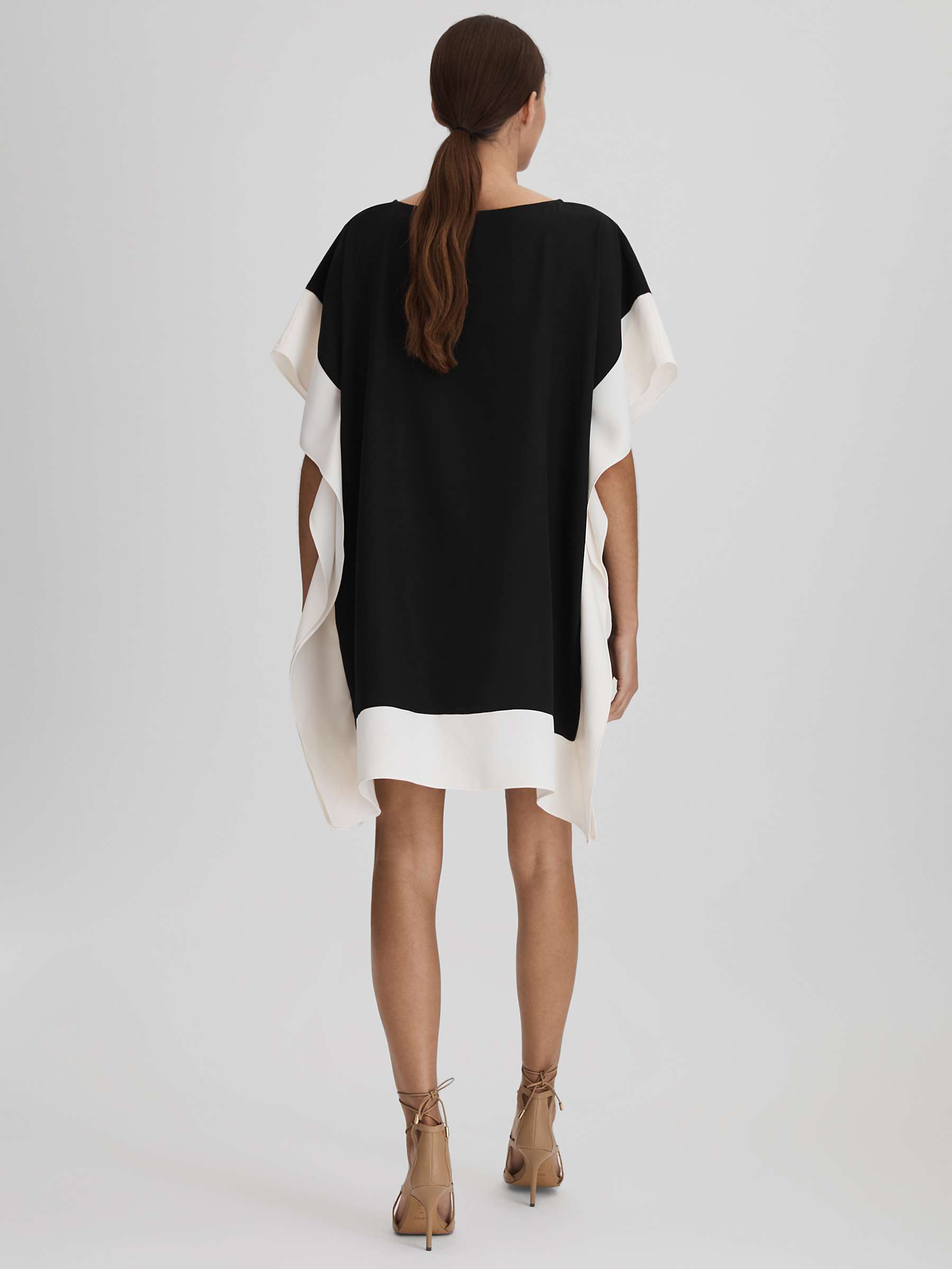 Buy Reiss Alani Colour Block Side Drape Tunic Dress Online at johnlewis.com