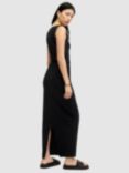 AllSaints Katarina Sleeveless Organic Cotton Maxi Dress, Black