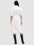 AllSaints Osa Denim Midi Shirt Dress, Chalk White, Chalk White