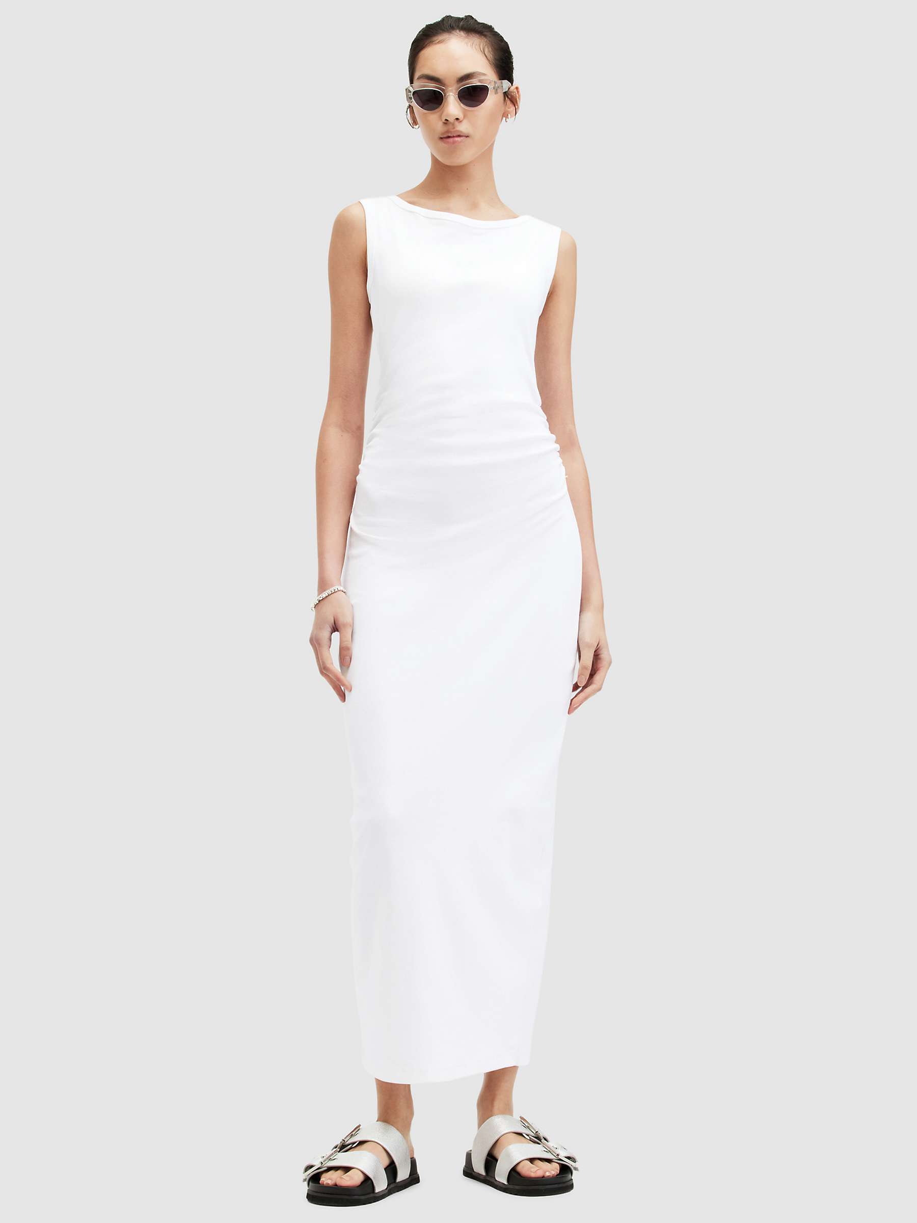 Buy AllSaints Katarina Sleeveless Organic Cotton Maxi Dress Online at johnlewis.com