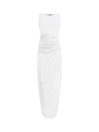 AllSaints Katarina Sleeveless Organic Cotton Maxi Dress, Optic White