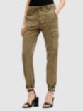 AllSaints Nola Zip Hem Cargo Trousers, Khaki, Khaki