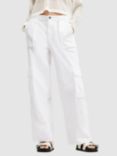 AllSaints Frieda Straight Leg Cargo Trousers, Off White, Off White