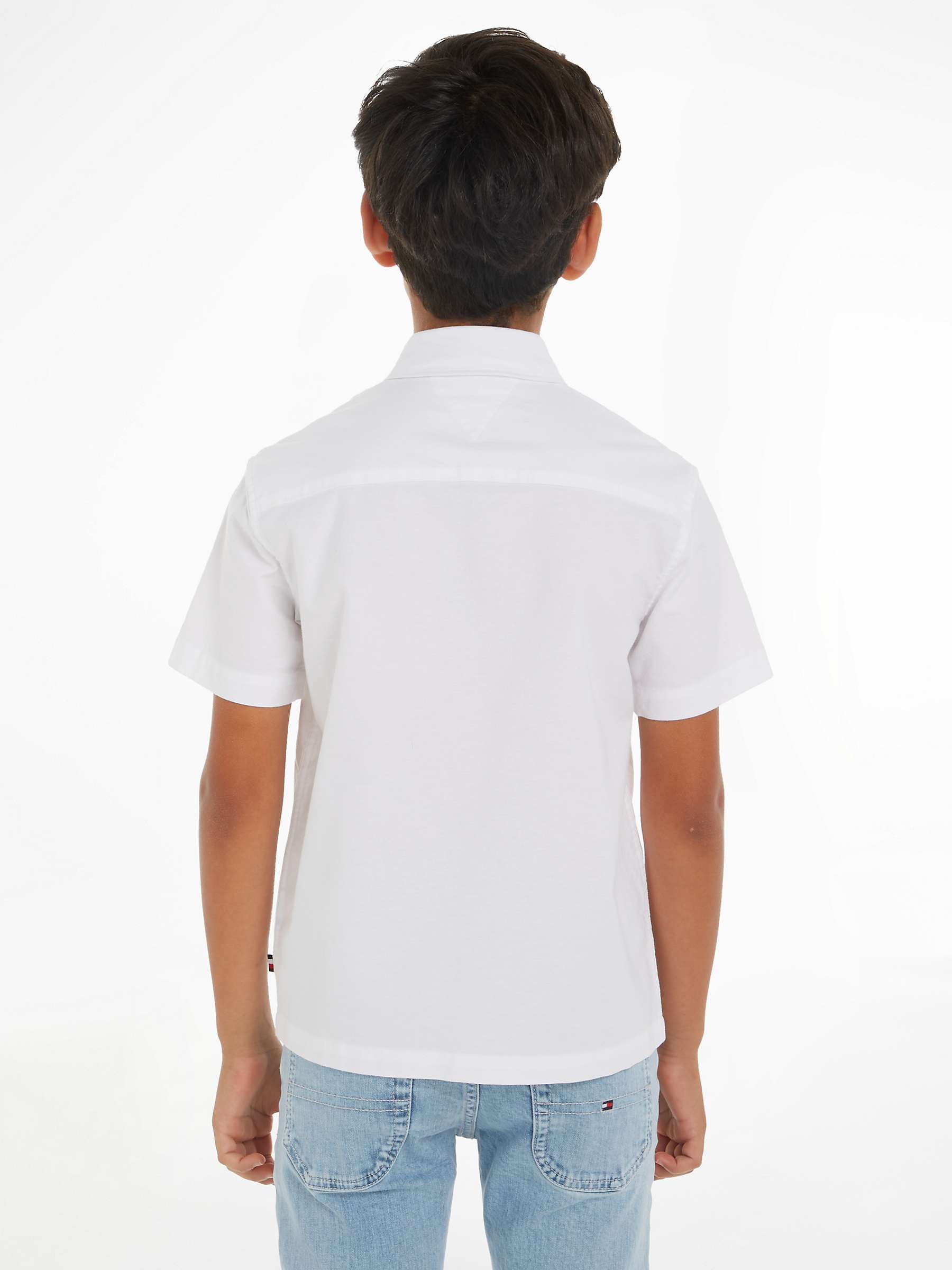 Buy Tommy Hilfiger Kids' Short Sleeve Oxford Shirt Online at johnlewis.com