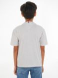Tommy Hilfiger Kids' Hilfiger Logo Stripe T-Shirt, New Light