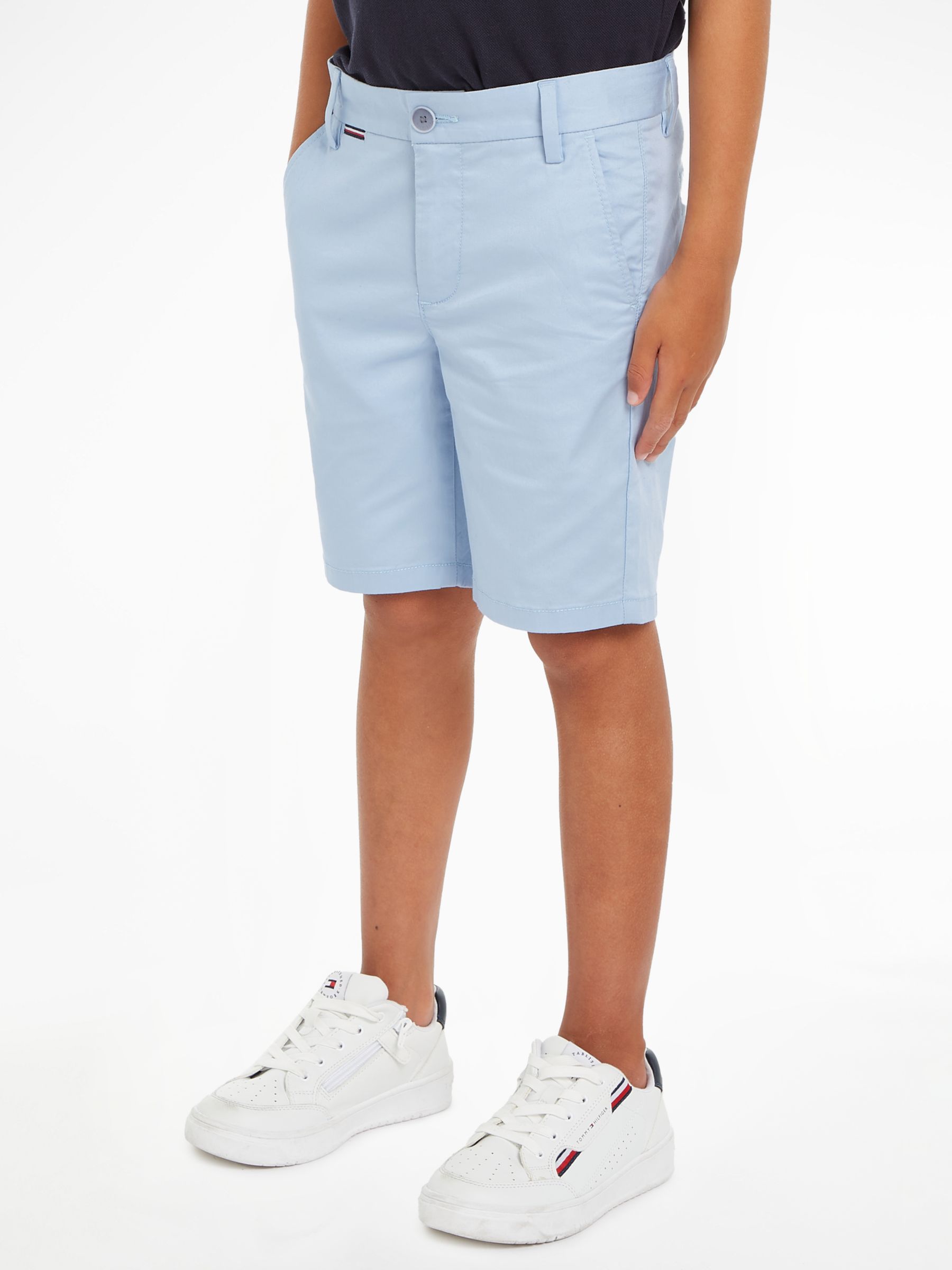 Tommy Hilfiger Kids' 1985 Chino Shorts, Breezy Blue, 10 years